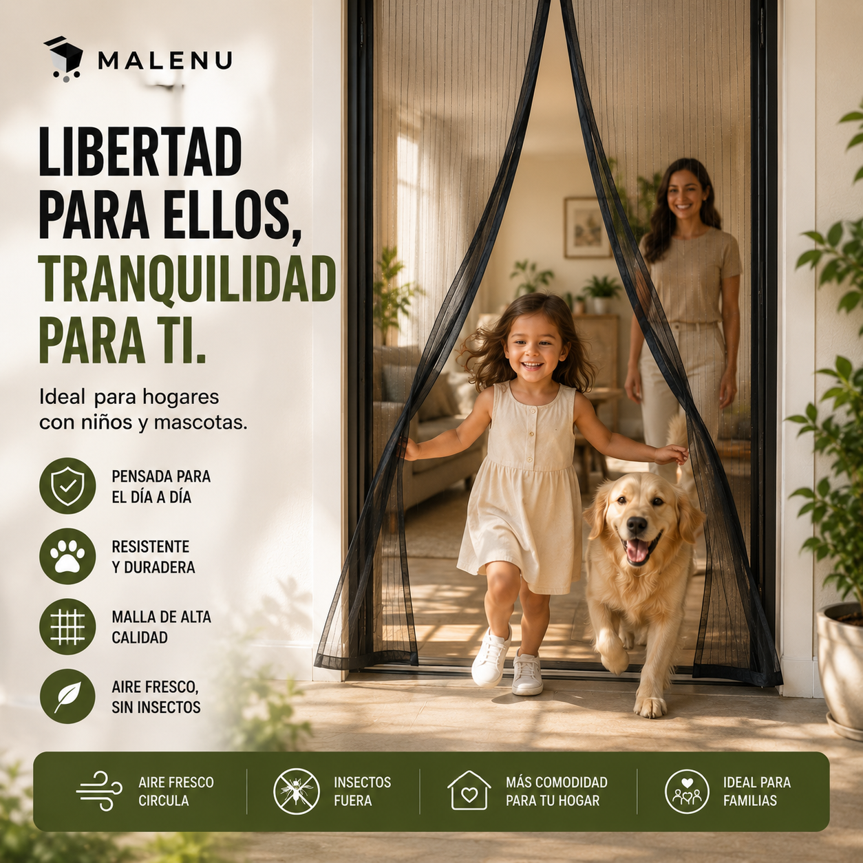 MosquiShield™ Cortina Magnética Antimosquitos — Disfruta del Aire Fresco Sin Mosquitos