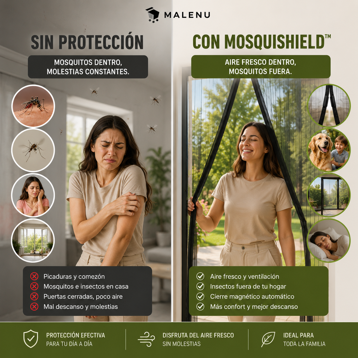 MosquiShield™ Cortina Magnética Antimosquitos — Disfruta del Aire Fresco Sin Mosquitos