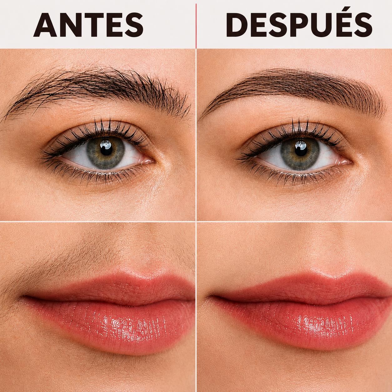 💎 LumiFace™ Depilador Facial a Cejas, Labio Superior y Nariz — Piel Suave al Instante🌸