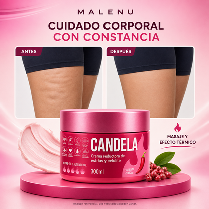 CANDELA – Crema Corporal Reductora de Estrías y Celulitis