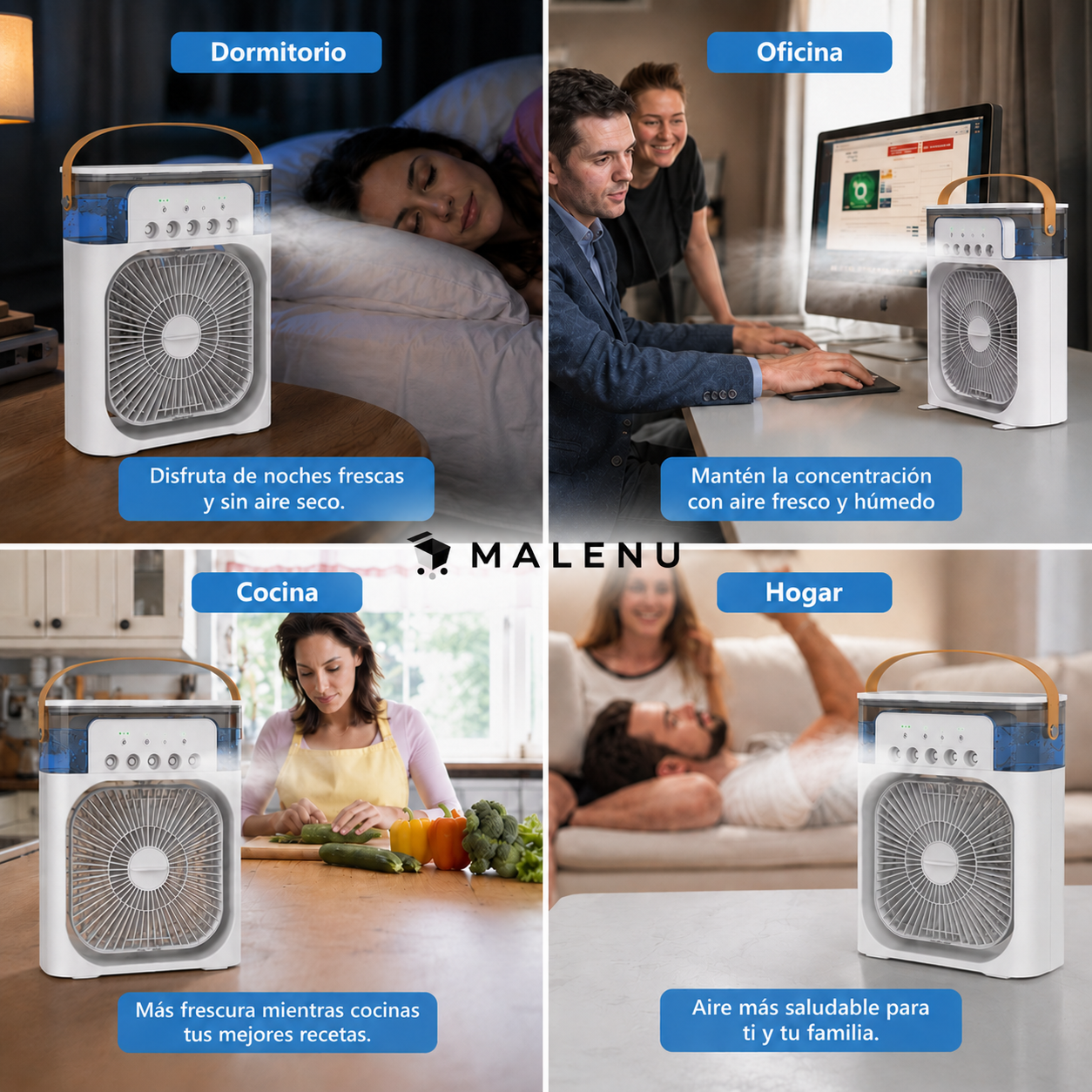 💨 AquaBreeze™ Ventilador Humidificador Premium 3 en 1 | Disfruta un ambiente fresco y confortable 🔥