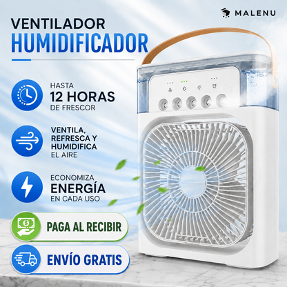 💨 AquaBreeze™ Ventilador Humidificador Premium 3 en 1 | Disfruta un ambiente fresco y confortable 🔥