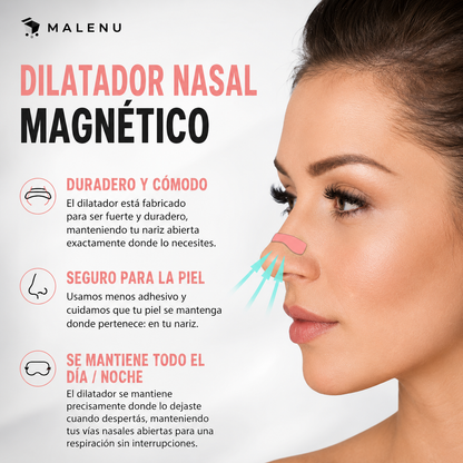 😮‍💨 AirFlex™ Dilatador Nasal Magnético (30 Piezas) - Respira Mejor, Duerme Mejor 🔥